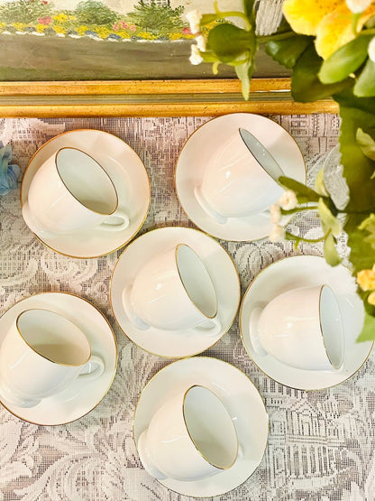 Harmony Fine China Coffee Cup & Saucer Set of 6