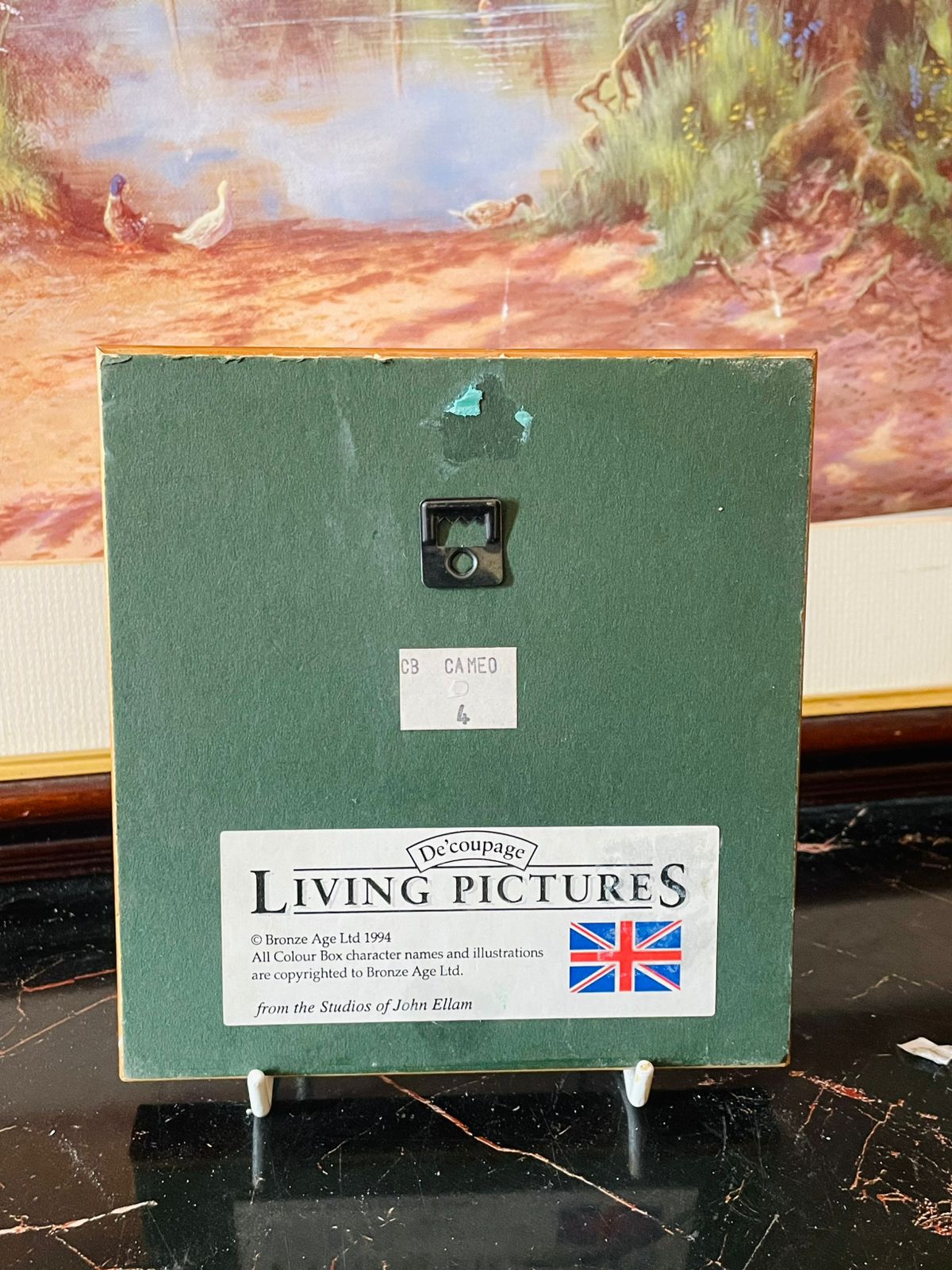 Vintage “Living Pictures” 3D Decoupage Frame – Teddy Bears Collection (England, 1994) Home Decor