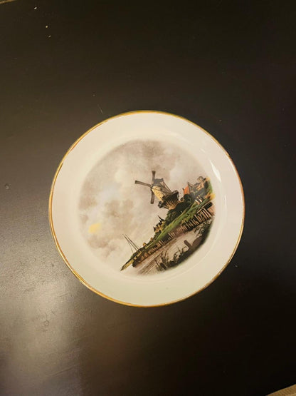 Britannia Designs Ironstone Windmill Wall Plate 7"
