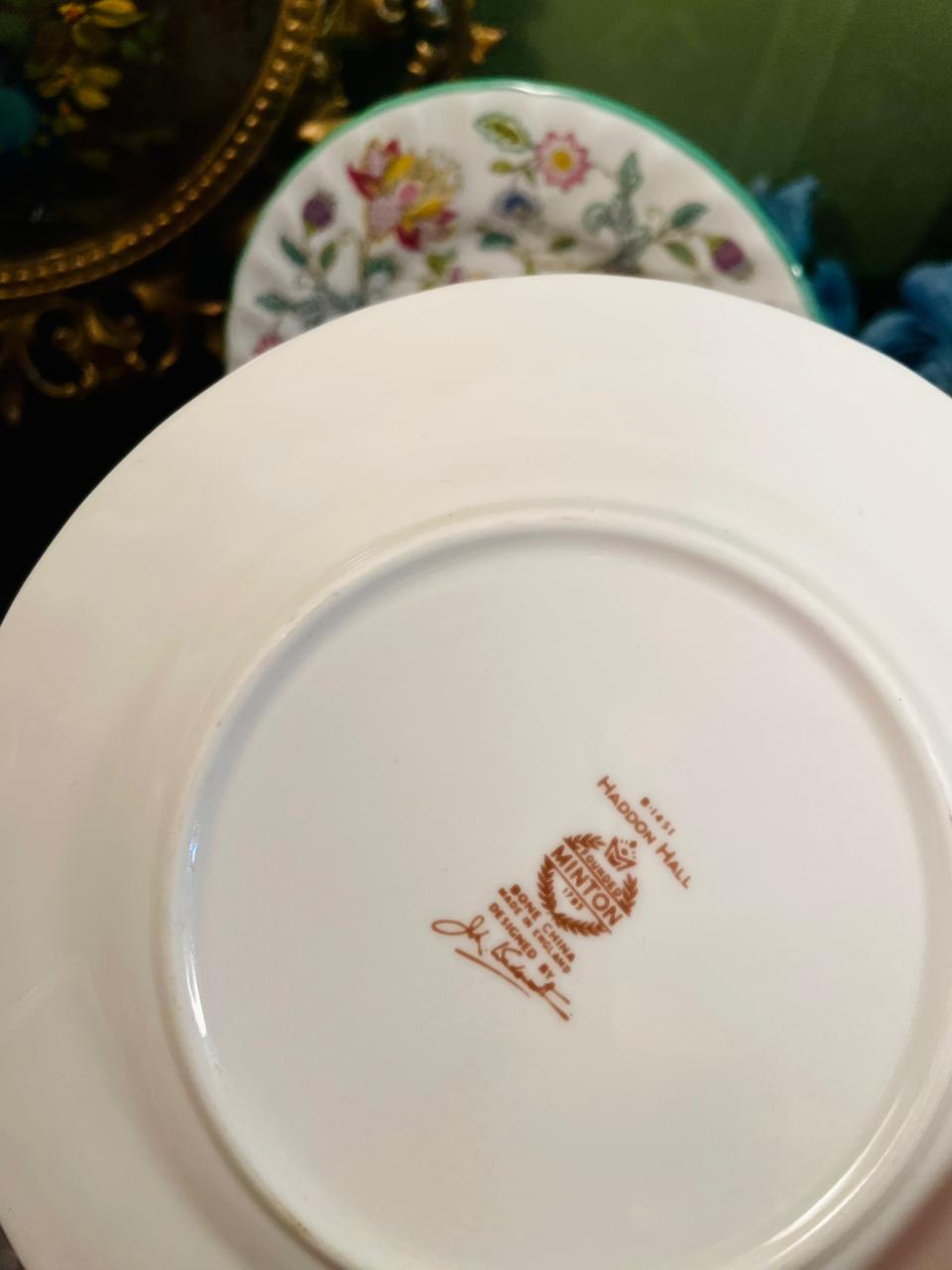 Minton Haddon Hall Bone China Plates Set of 2 – 6 Inch