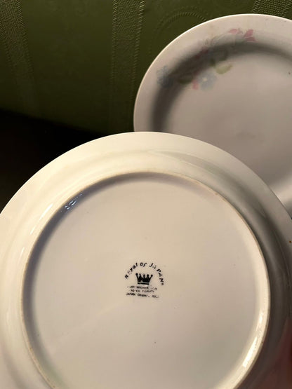 Royal of Japan Pastel Floral Plates Set of 6