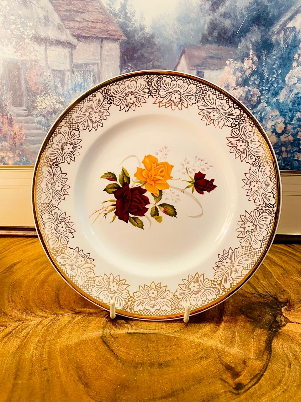 Alfred Meakin England Floral Ironstone Plates Set of 5