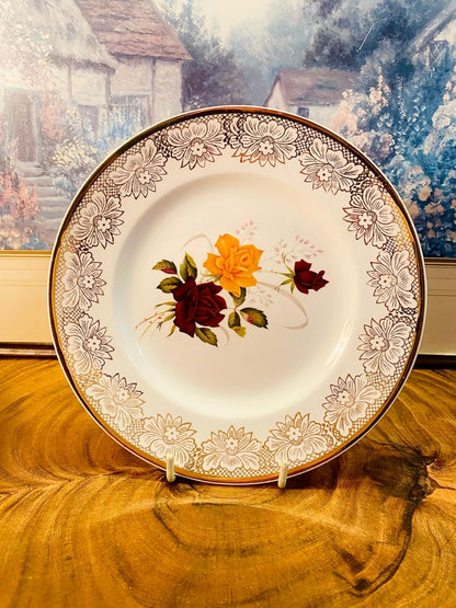 Alfred Meakin England Floral Ironstone Plates Set of 5