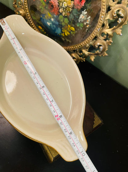 Vintage Ceramic Oven Safe Baking Dish