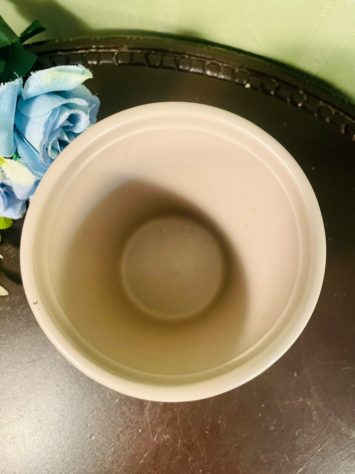 Blush Pink Textured Ceramic Plant Pot – 4 Inch