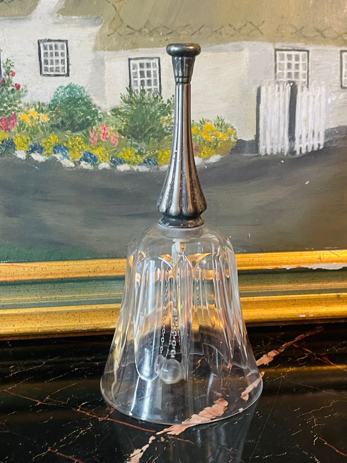 crystalbell, vintageglassdecor, cottagecoredecor, elegantvintage, glasscollectibles, englishvintage, sunsetvintage, silveraccentdecor, timelessdecor, highendthriftfinds, crystalcollection, victorianvibes, vintagehomedecor