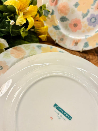 Widsummer Floral Dessert Plates Set of 5