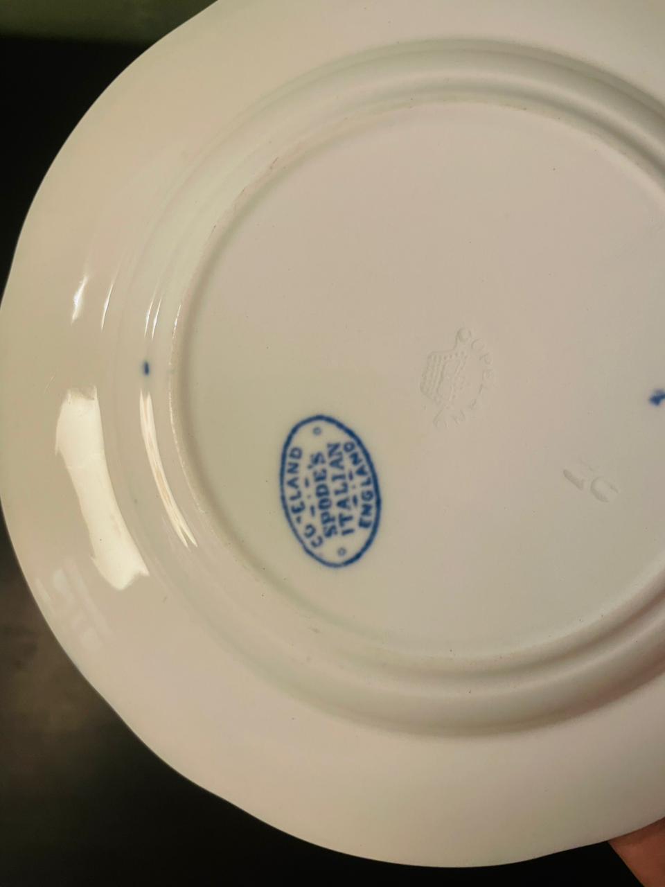 Copeland Spode Italian Blue Transferware Plates Set of 2 , 6"