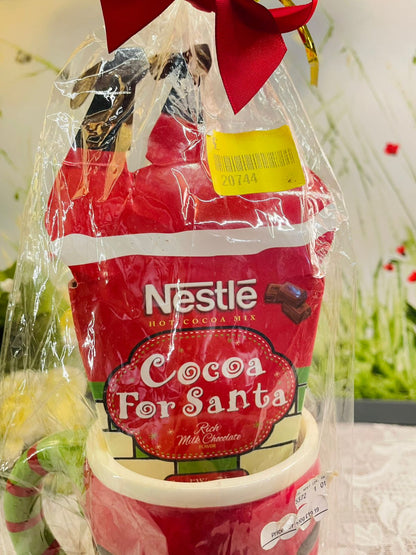 Santa Hot Cocoa Mug Gift Set | Christmas Decor