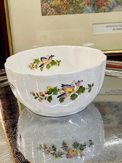 Aynsley Cottage Garden Var-i-eté Bowl – Fine Bone China – England