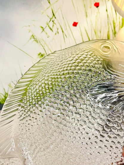 Crystal Fish Serving Platter