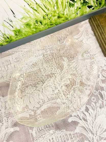 Crystal Fish Serving Platter