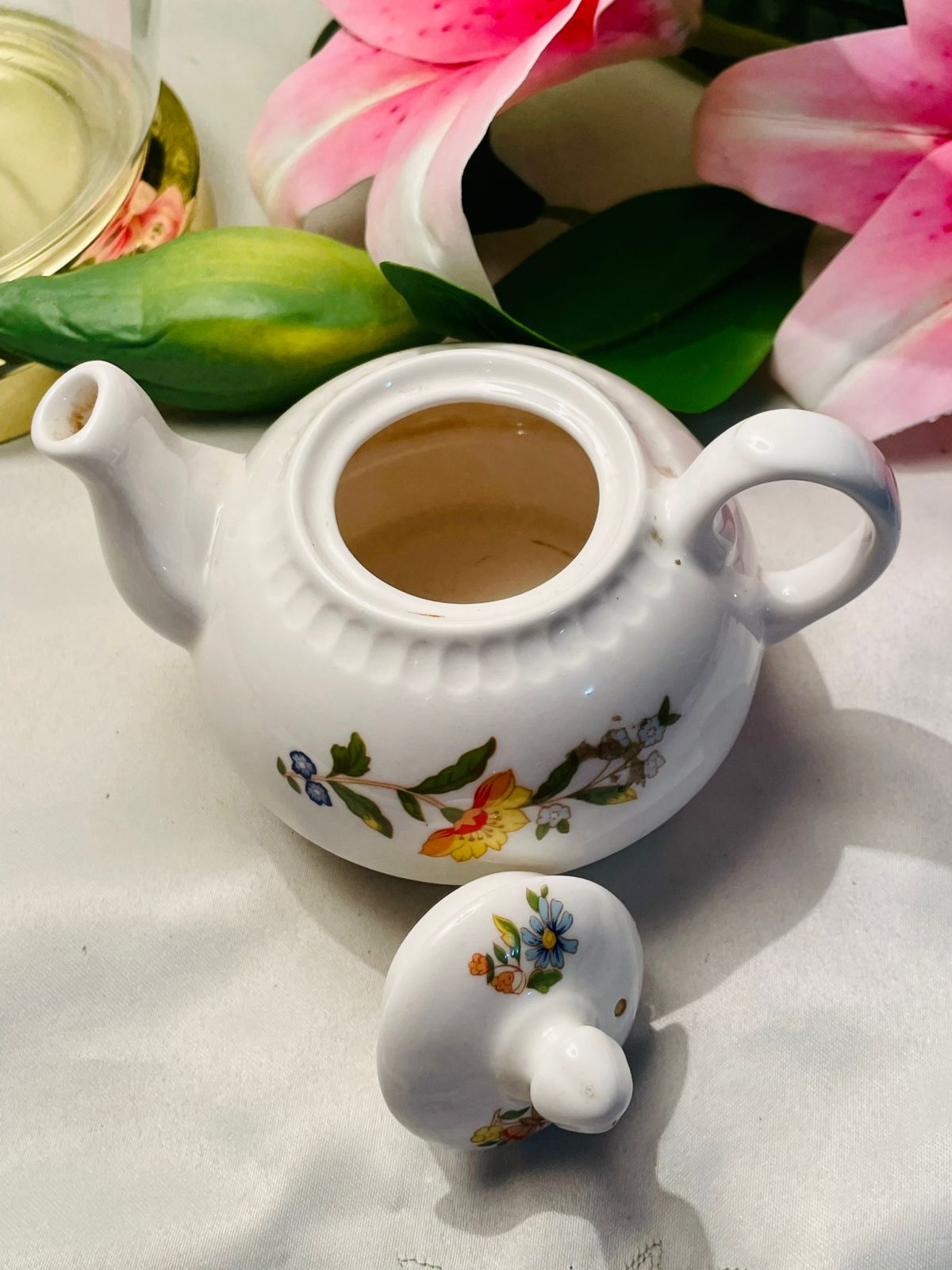 Aynsley Fine Bone China Floral Mini Teapot 13cm