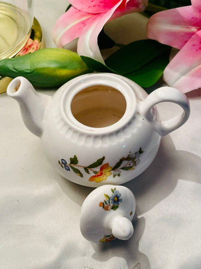 Aynsley Fine Bone China Floral Mini Teapot 13cm