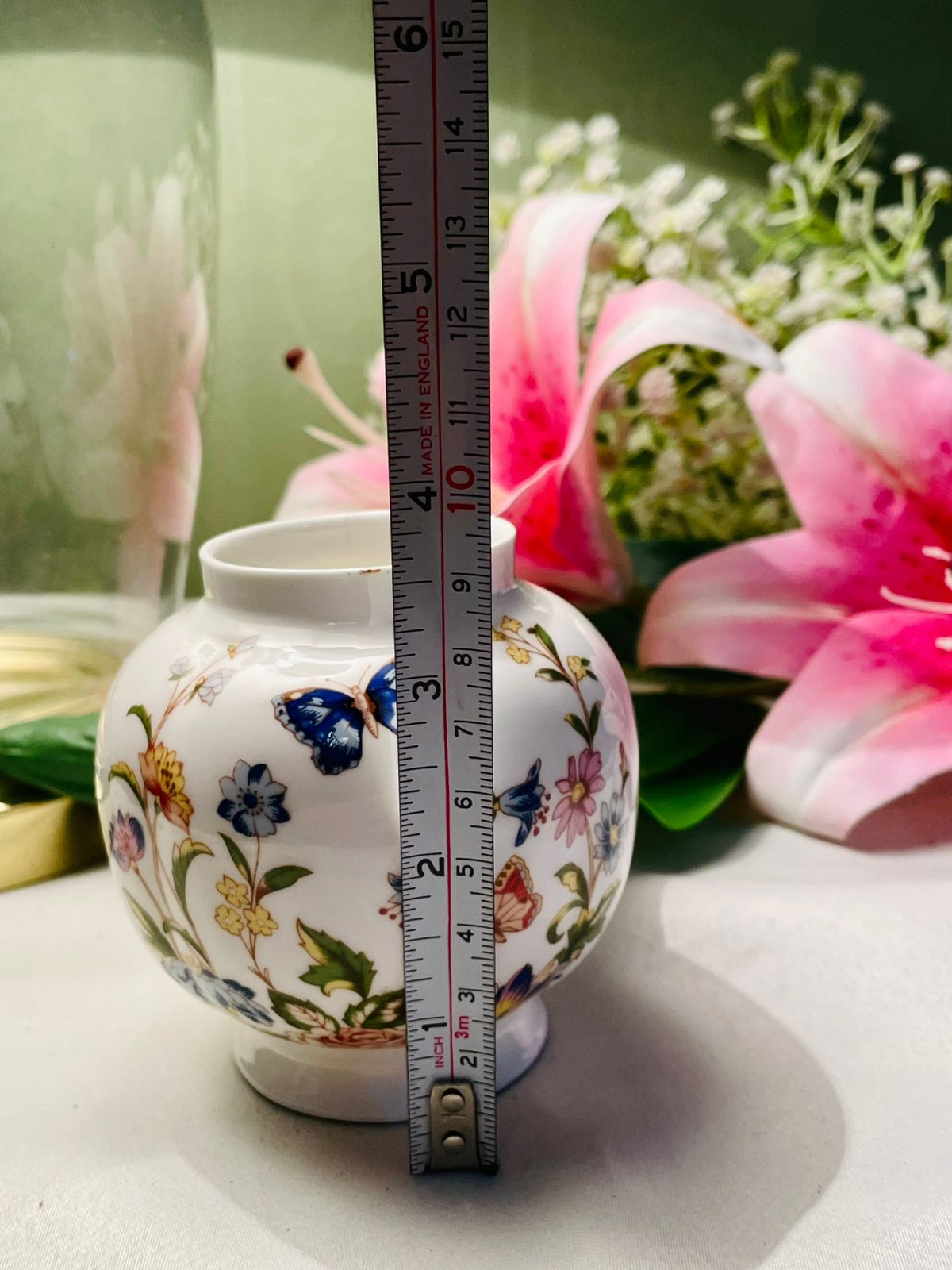 Aynsley Cottage Garden Fine Bone China Vase 9.5cm
