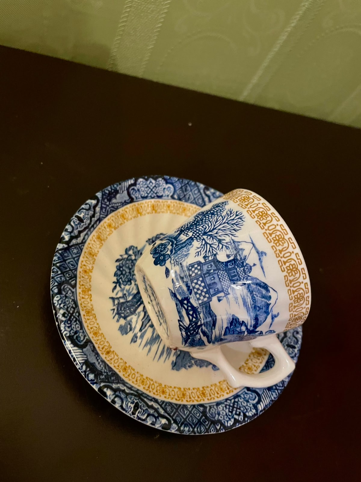 Royal Tudor Chinese Gardens Coffee Cup & Saucer Set