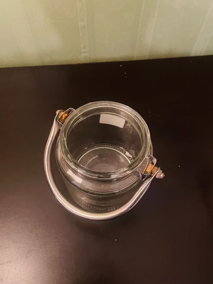 Glass Tealight Lantern Candle Holder with Silver Handle