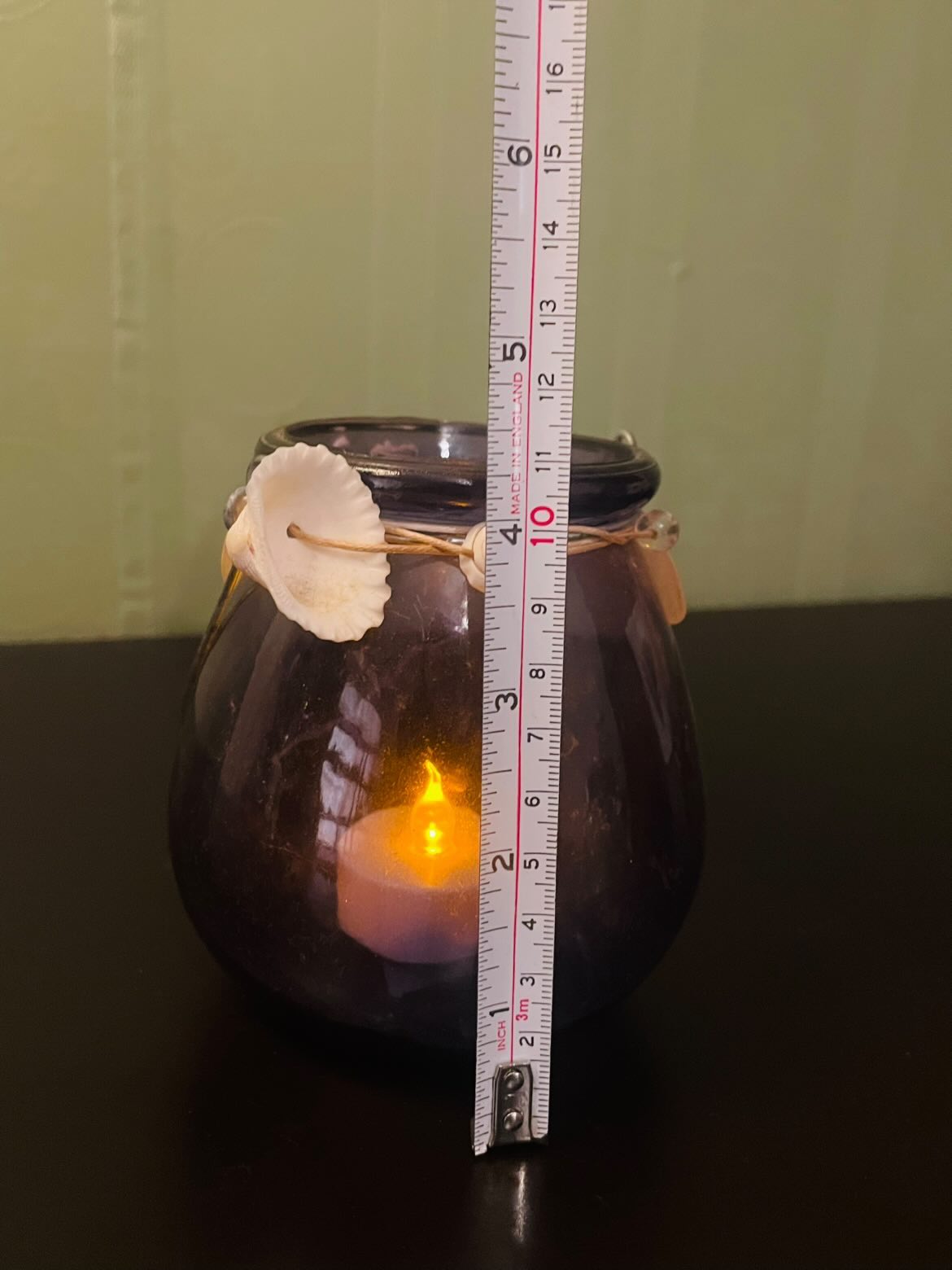 Set of 2 Smoky Glass Tealight Lantern Candle Holders