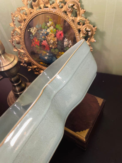 Denby England Blue Divided Ceramic Serving Dish