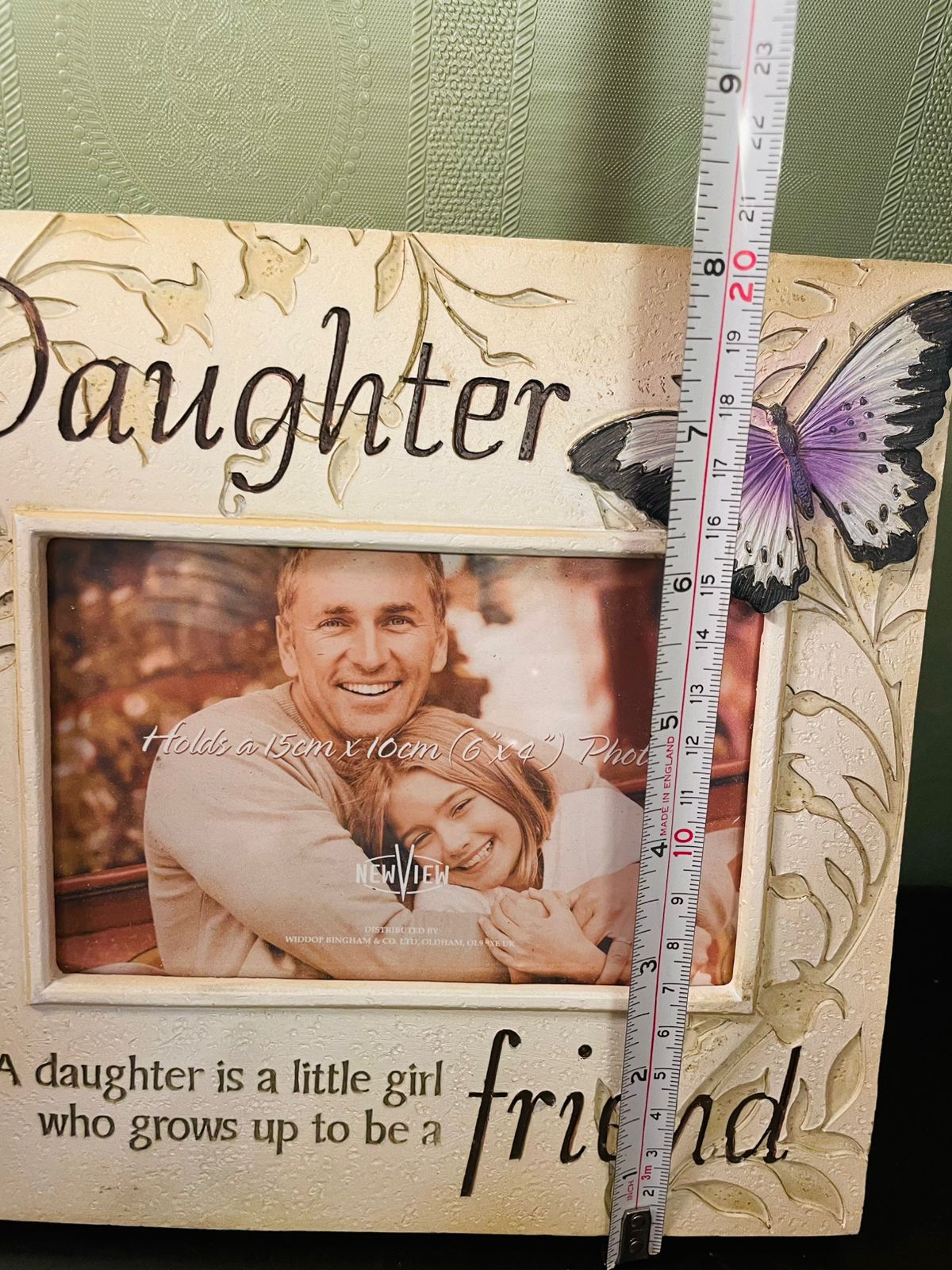 Daughter Butterfly Photo Frame 8 Inch Gift for Daughter