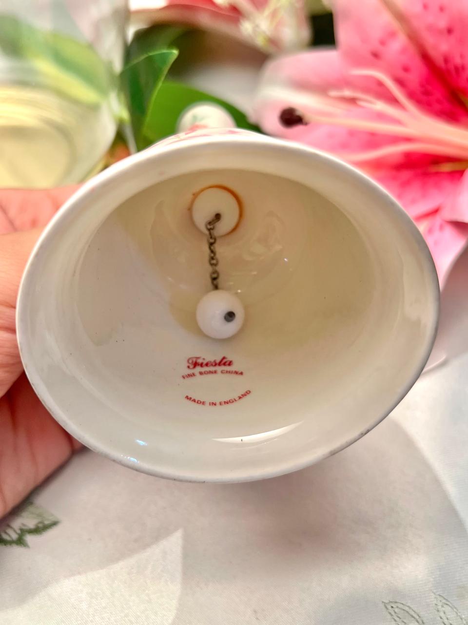 Fiesta Fine Bone China Floral Hand Bell 5"