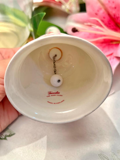 Fiesta Fine Bone China Floral Hand Bell 5"