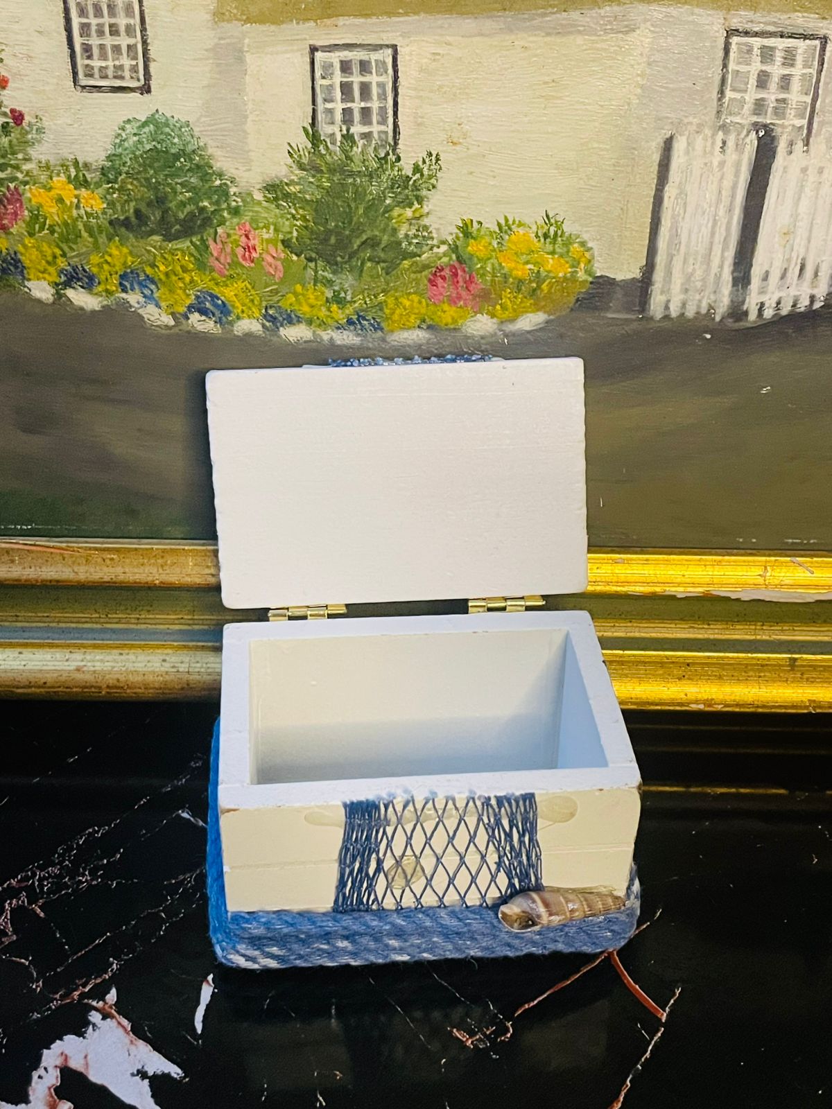 Wooden Decorative Jewelry Box | Trinket Box, Seaside Treasure Storage in Pakistan