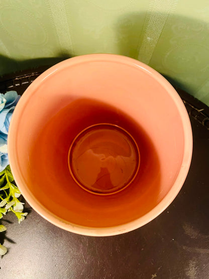 Peach Textured Ceramic Planter Pot – 5 Inch