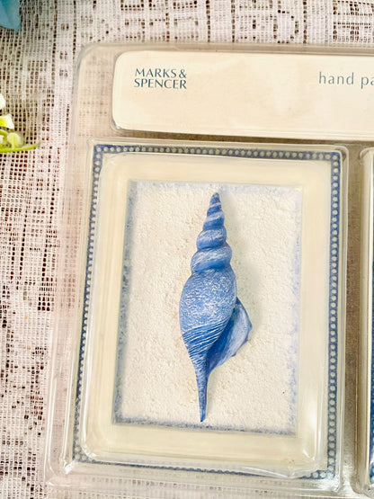 M&S Hand Painted Mini Shell Wall Plaques Set