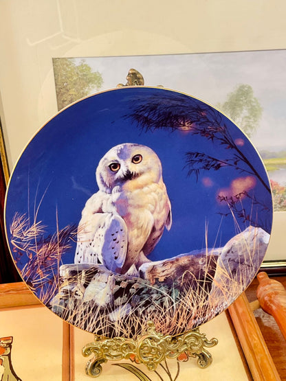 Wedgwood Midnight Hunter Owl Plate – Limited Edition 8” Collectible
