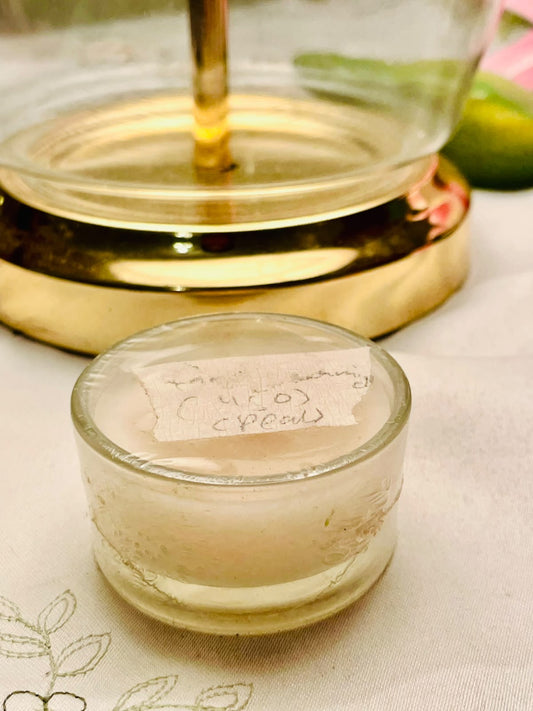 Vintage Clear Scented Round Candle 5cm