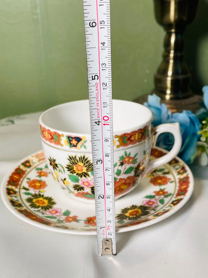 Lady Beth Fine Bone China Floral Cup & Saucer 2-Piece Set