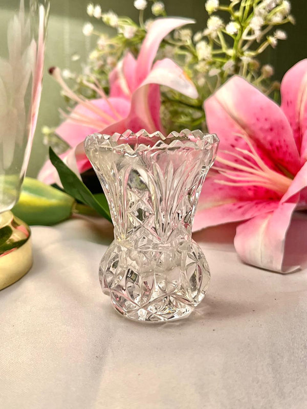 Clear Crystal Mini Vase – Approx. 3 Inch