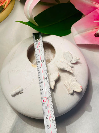 White Butterfly Decorative Vase Approx. 11 cm