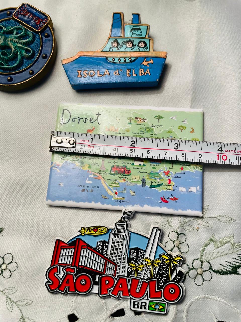 Travel Souvenir Magnet Pieces Set of 4