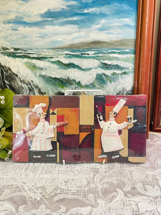 Chef Kitchen Wall Art Plaque Vintage Home Decor 11 inch
