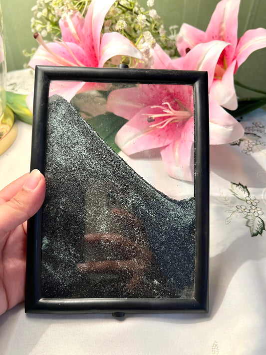 Vintage Black Framed Decorative Mirror 19cm