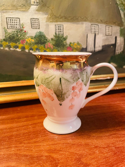 Floral Tea Mug, Coffee Mug, Fine Bone China, England