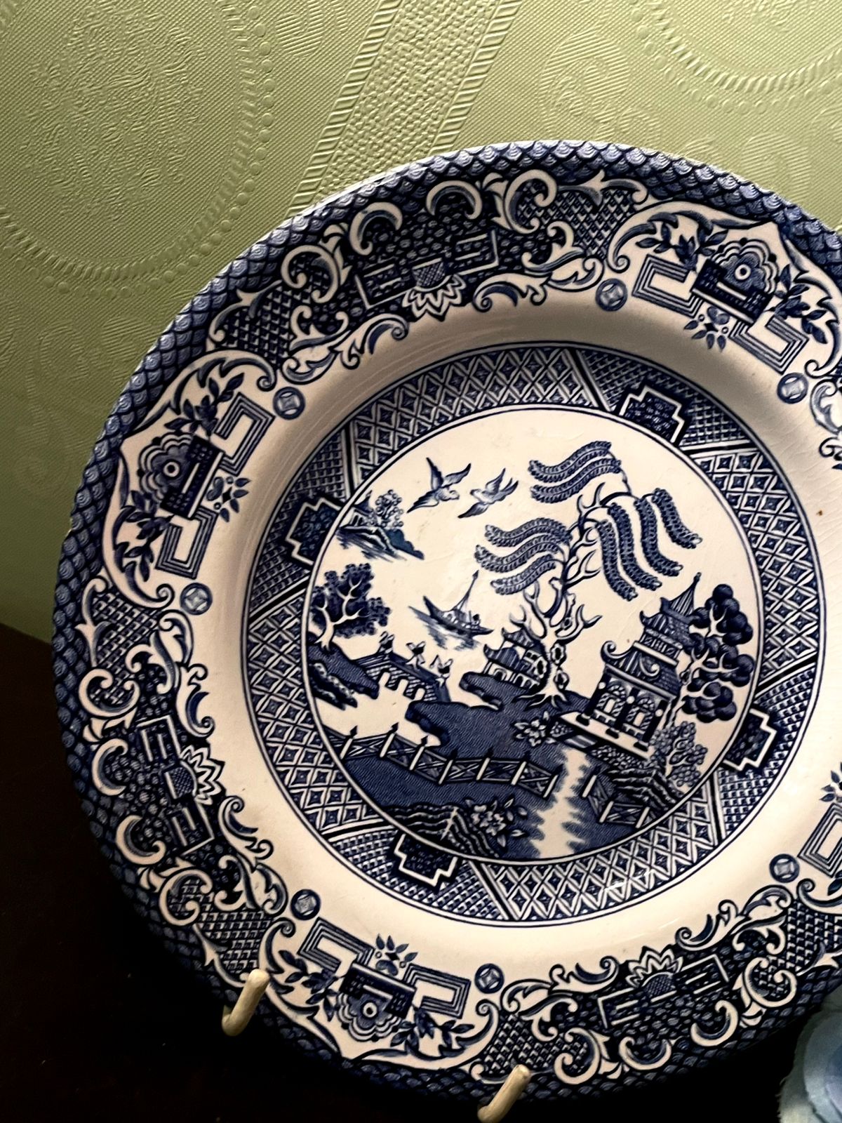 Crownstone Old Willow Blue Side Plate 7 Inch
