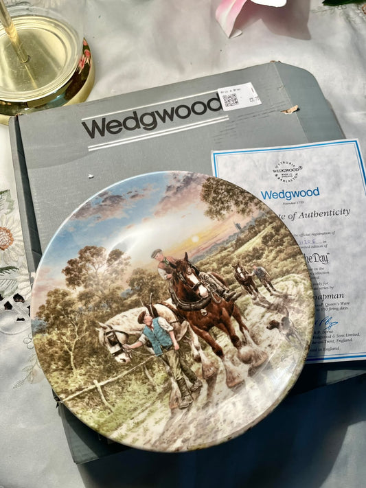 Wedgwood End of the Day Plate by John L. Chapman – 20 cm