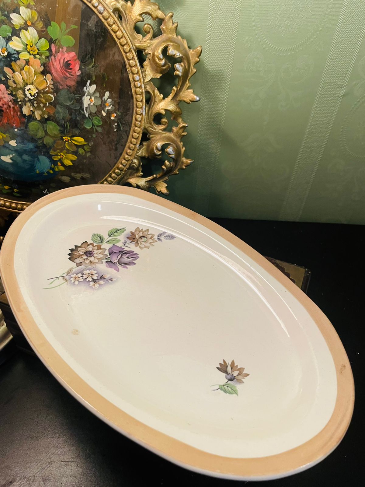 Royal Tudor Ware Shady Lady Oval Serving Platter England