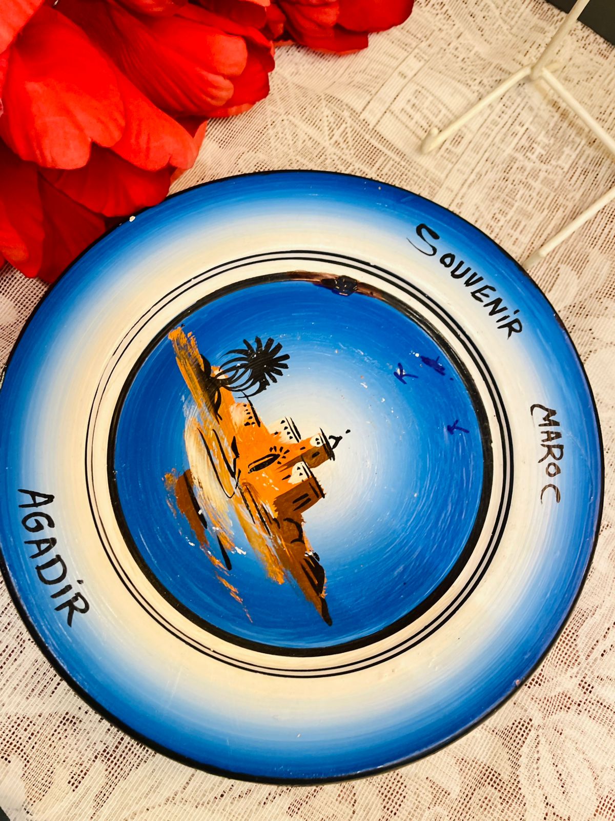 Agadir Morocco Souvenir Decorative Wall Plate 8 inches