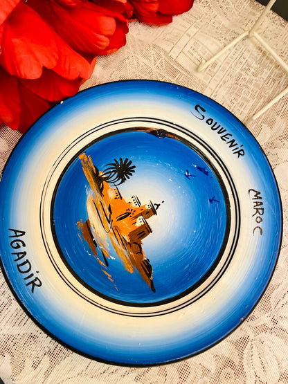 Agadir Morocco Souvenir Decorative Wall Plate 8 inches