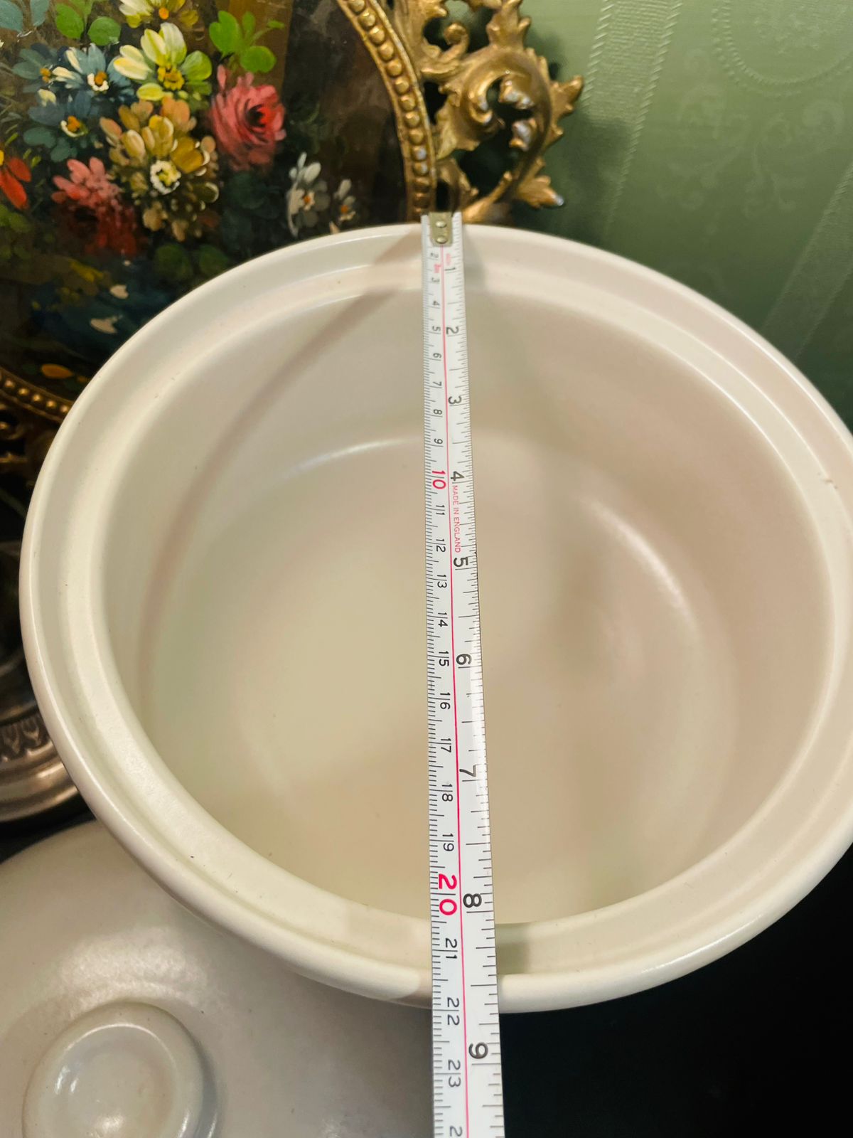 SylvaC England Pink Floral Lidded Casserole Pot