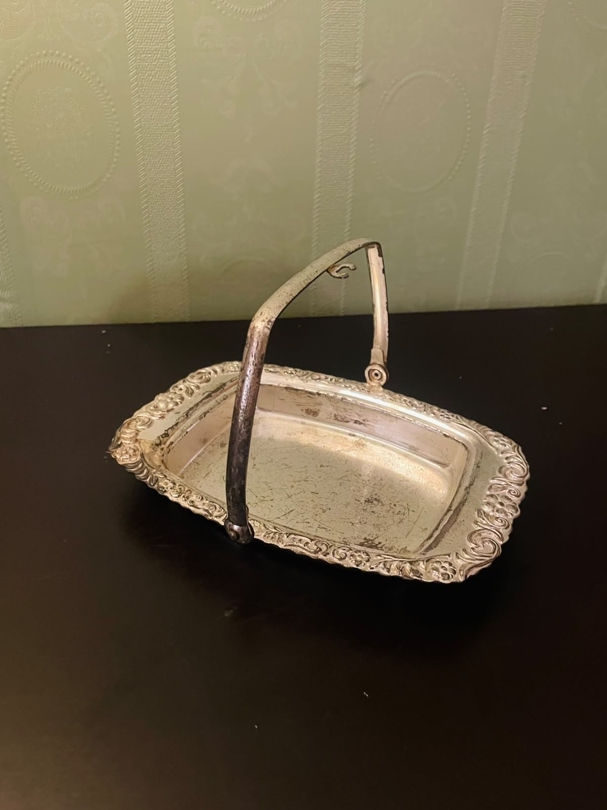 Vintage Silver Plated Handled Serving Tray