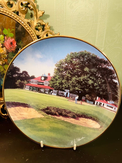 The 18th at Sunningdale Golf Course Porcelain Decor Plate – A.G. Hobson