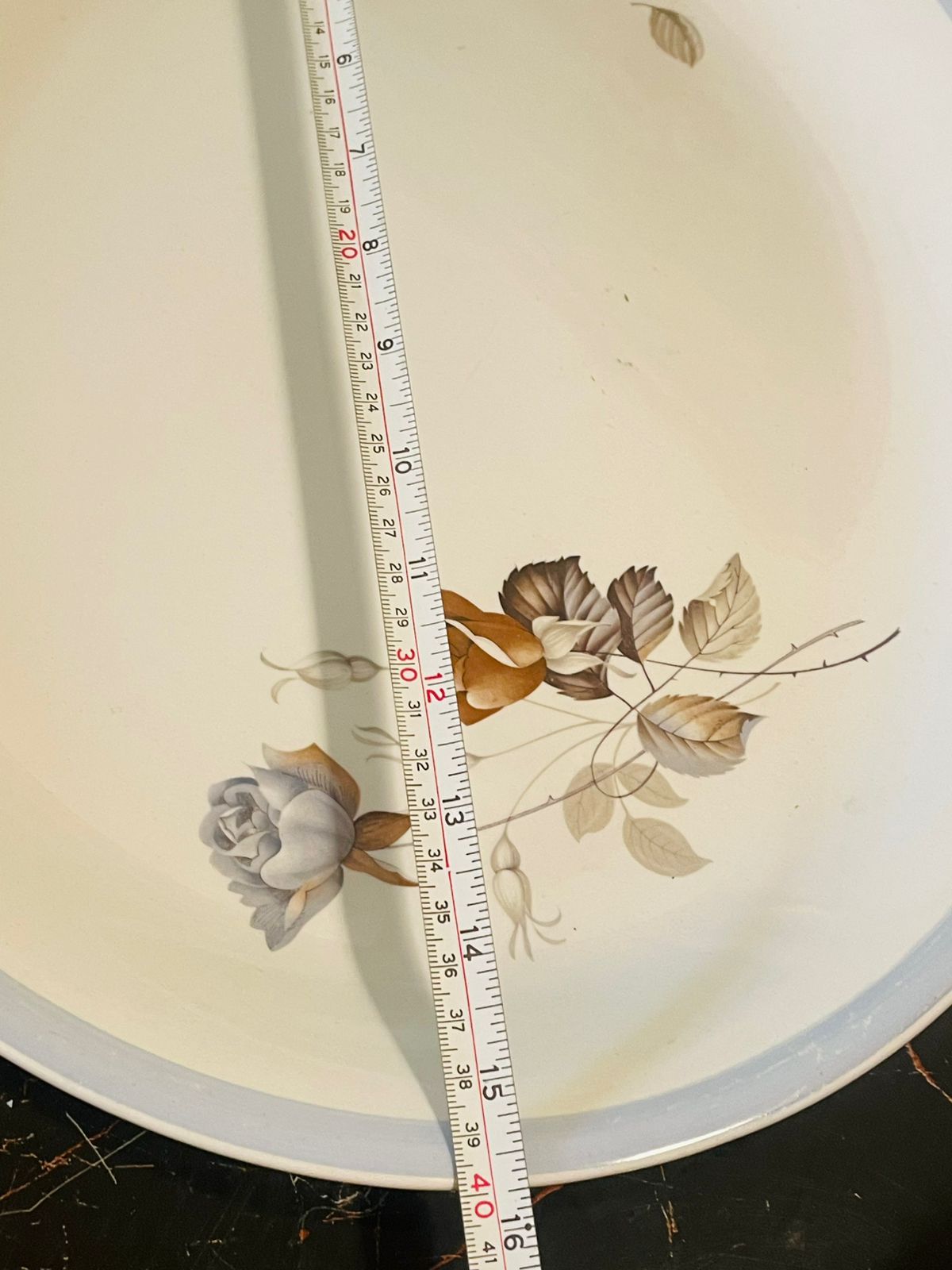 Vintage Alfred Meakin “Glo-White” Oval Serving Platter – England