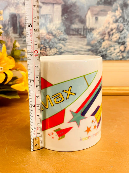 Max Rocket Design Ceramic Coin Bank