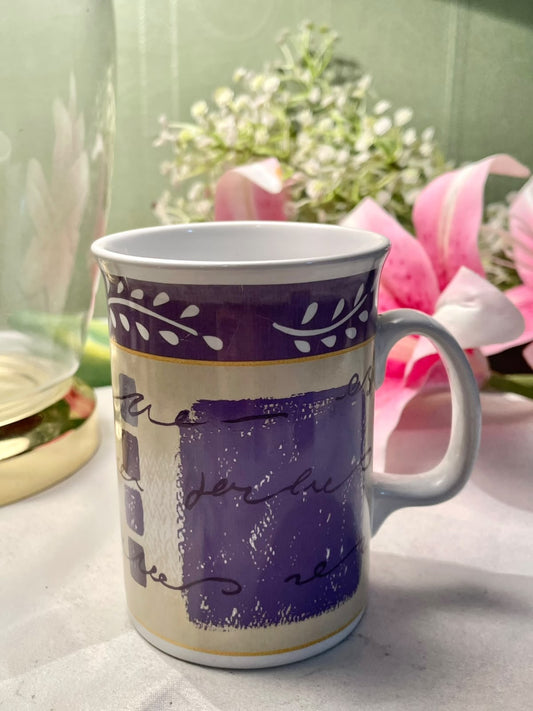 Rayware Purple Abstract Ceramic Mug 10.5 cm