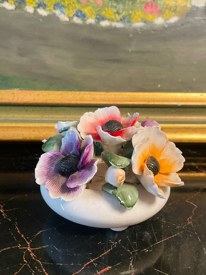 Royal Park Bone China, Staffordshire England, English Porcelain Flowers, Handcrafted Floral Figurine, Bone China Collectible, Vintage Flower Arrangement, Cottagecore Decor, Fine China Display, English Ceramic Art, Curio Cabinet Collectible